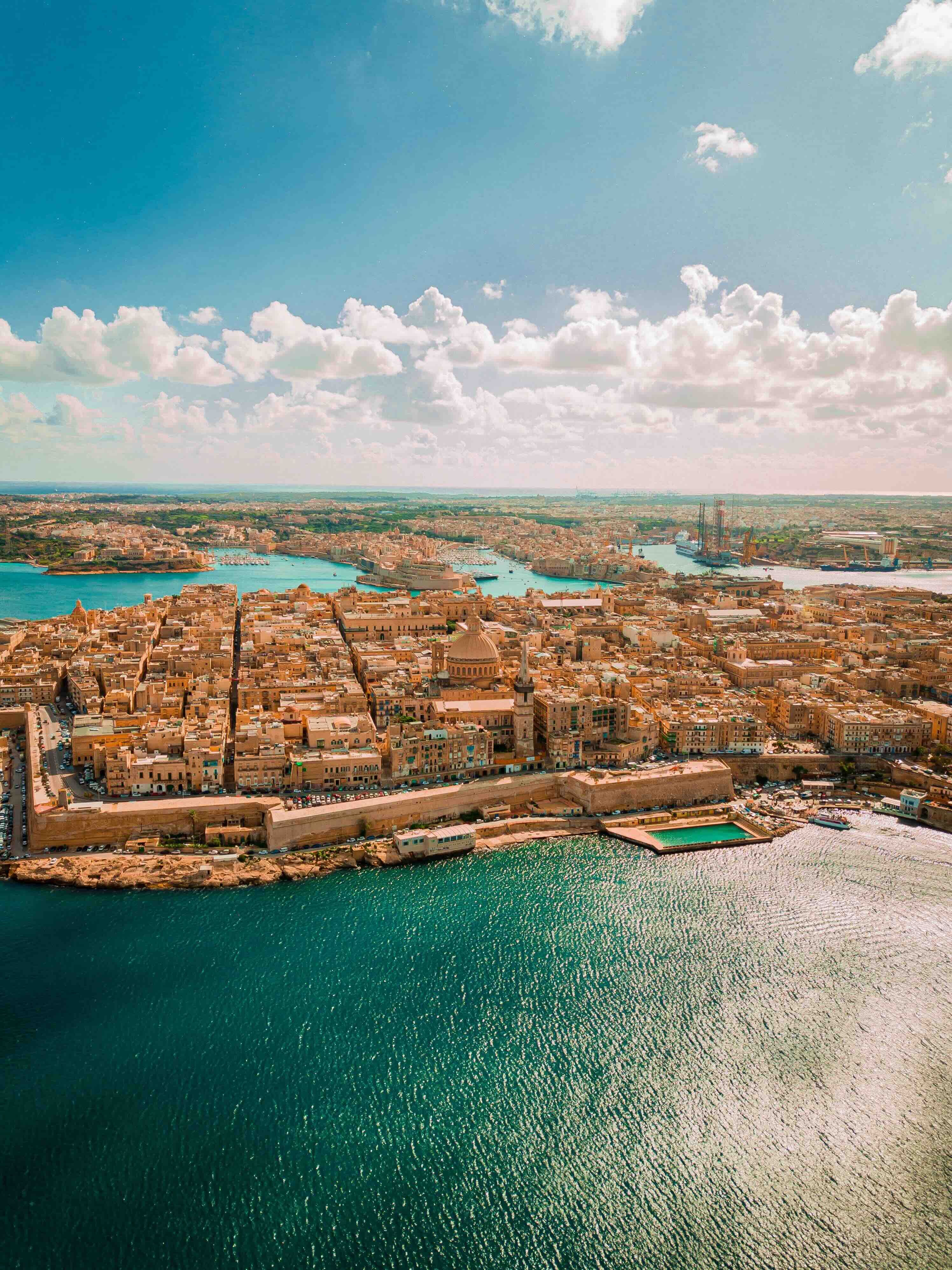 Scenic travel destination in Malta for visa applicants